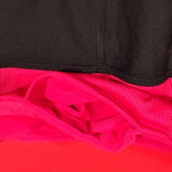 Adidas cropped athletic / running jogger black red women's size S - Picture 7 of 7